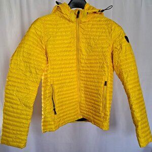 SICILY Montréal HIGH END light " PUFFER " JACKET HOODIE Sz SMALL A REAL GEM :-)